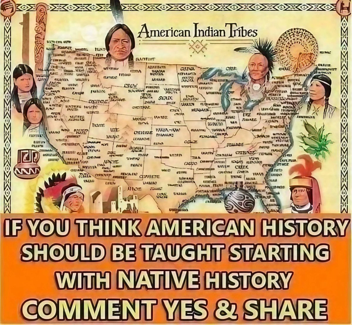 proud_native_am's tweet image. American Indian Tribes. Anyone need this poster,canvas? Just write "I want One"