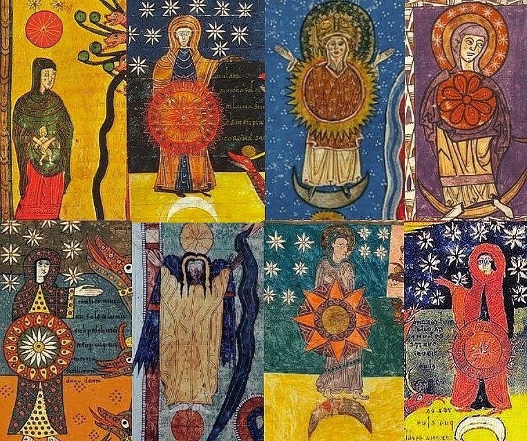 Hoy día 8 se celebra la Inmaculada Concepción de María, tema muy vinculado al barroco pero cuya iconografía se inspira en esa mujer del Apocalipsis "vestida de sol, con la luna a sus pies y coronada por 12 estrellas" que ya aparece en los Beatos altomedievales
#FelizDomingo