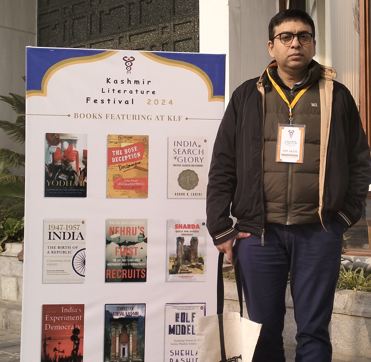 janusmyth's tweet photo. At the @kashmirlitfest in Srinagar with #NehrusFirstRecruits, #TheGreatGameInAfghanistan and #ASingularSpy: The Untold Story of Coomar Narain . Grateful to the organisers @UV_Srivastava and @gulshanbooks for getting copies of all three books to Srinagar. https://t.co/cX0xuYKwlg