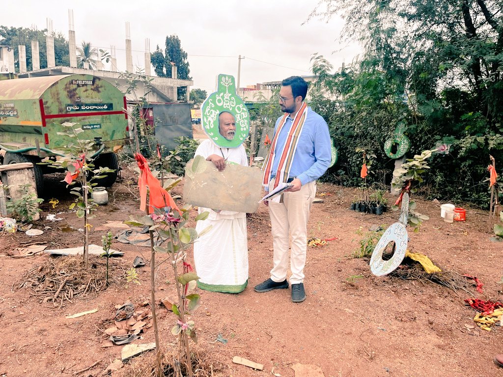 SVSifs's tweet photo. His approach to environmental conservation, particularly his method of carrying seeds in pockets to scatter in barren areas, has left a lasting impact on local communities and beyond.this govt land he has planted with red sanders & sandalwood so that it will fetch revenue in the future.#forests #afforestation