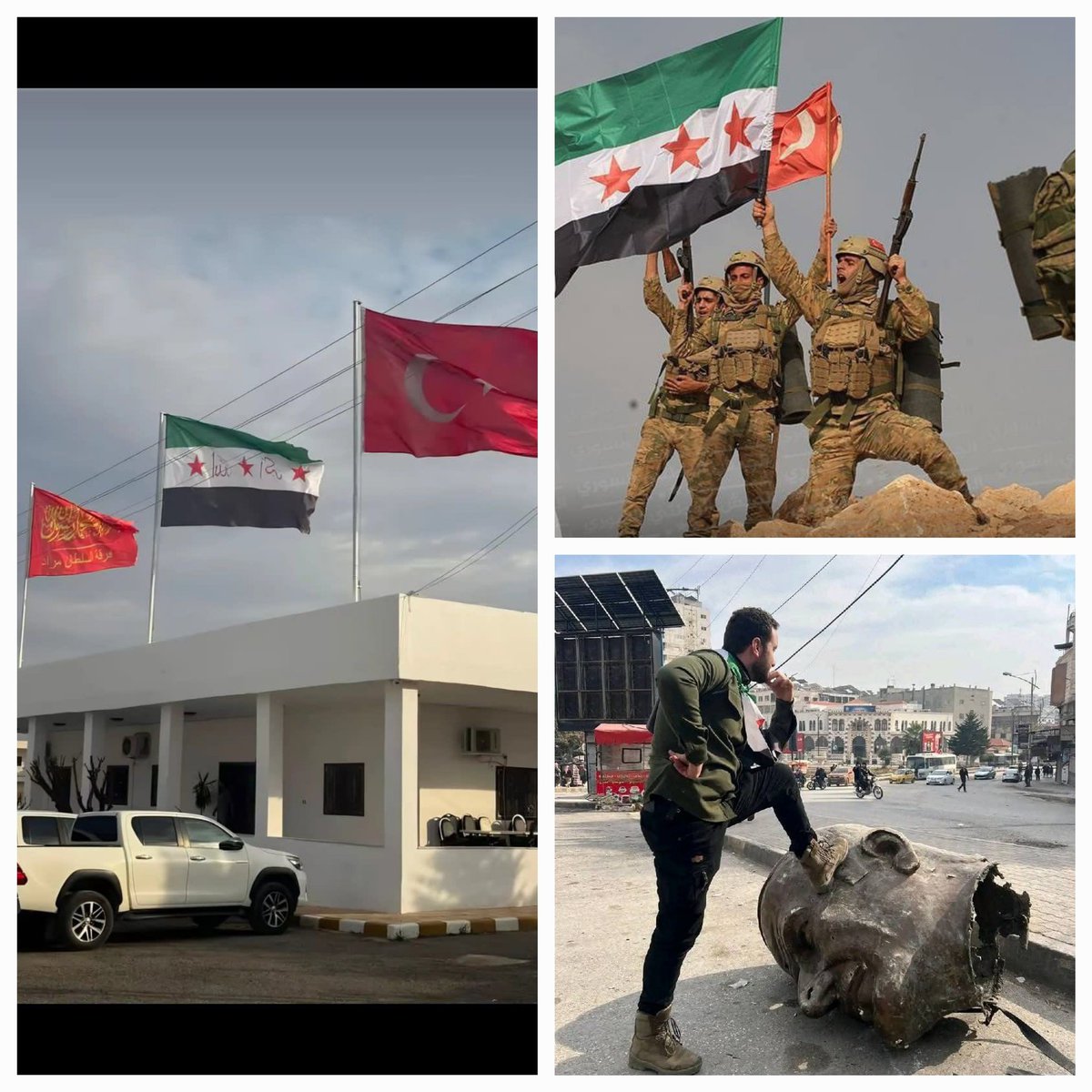 AKHESAPAkaln3's tweet photo. Allah'u Ekber!!!

ŞAM DÜŞTÜ ..!!
Bizlere Şam’ın fethini, esirlerin kurtuluşunu gösteren Yüce Allah’a hamdolsun..

Zafer inananlarındır.

Lazkiye Özgür Özel #Münbiç 
Beşar Esed Rusya #syria Saddam #BattaniyeStili  Suriyenin Yeni Afganistan Arda Güler https://t.co/iKha3ijUSV
