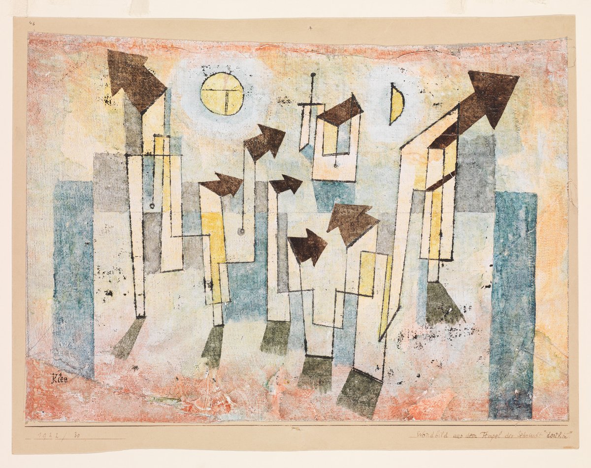 Mural from the Temple of Longing ↖Thither↗ #artbots #klee