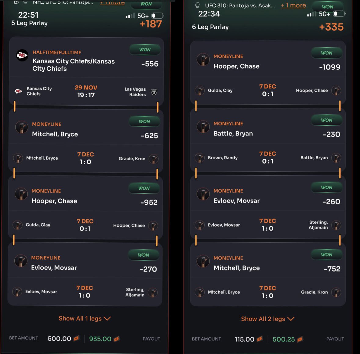 SCURLYSWEATS's tweet photo. BIG BANGERS‼️

WE SHLID ALL OVER #UFC310 👊🏼
GOIN 6️⃣/6️⃣ &amp;
SWEEPING ANYWAY YOU WANT IT🧹🧹

50u DEPLOYED🥷🏼

☢️ PANTOJA ML ✅✅
☢️ HOOPER ML ✅✅
☢️ EVLOEV ML ✅✅
☢️ GANE ML ✅✅
☢️ MITCHELL ML ✅✅
☢️ BATTLE ML ✅✅

#GamblingX 

EVERY SATURDAY ♻️ 
On absolute FIRE to end the yr🔥 https://t.co/Q8EwQnON2u