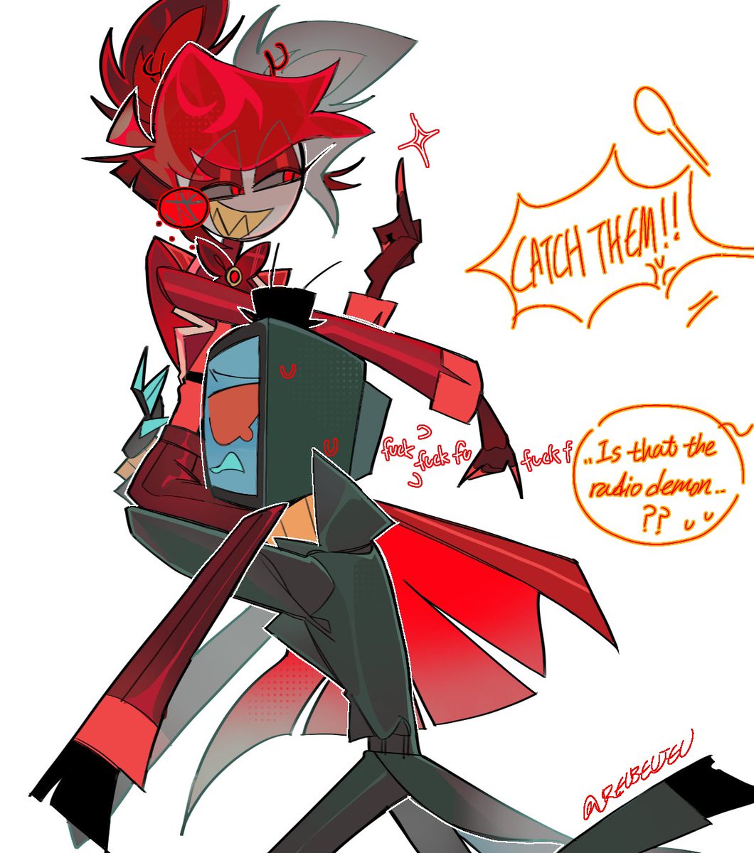 Alastor please stop flipping them off 
#voxhazbinhotel #alastorhazbinhotel #radiostatic
Yeah a week left till exams and I’m pulling this shit I have no sense of danger
Or just sense in general