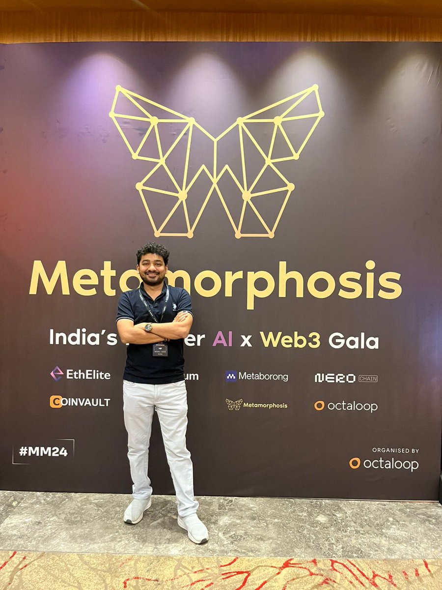 Dhruv4Ai's tweet image. Proud to represent Neurolov at #Metamorphosis2024 in Bangalore
Shared Neurolov's vision in AI x Web3 while connecting with amazing KOLs, Web3 experts, and VCs.
Exciting conversations on the future of decentralized innovation!
#Neurolov #AI #Web3 #Blockchain
#Metamorphosis2024