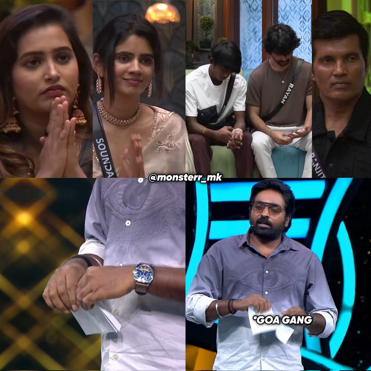 monsterr_mk's tweet image. What a repeat watch-worthy episode yesterday it was!!
And you rocked it @VijaySethuOffl 🥰♥️

Andha rules letter ah kizhicha podhu, #GoaGang ah ye kizhichu thookki pottaamari irunthuchu🔥🔥

Aana thanni can poda vandha #Ranjith ah yum serthu vechu senjuttaru 🤣🔥

#BiggBossTamil8