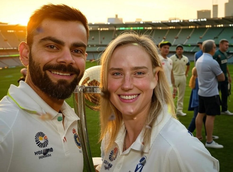 hetram921's tweet photo. How did Kohli bottled her bro 😔
They could have launched a supernatural All-time greatest cricketer❤️❤️🏆
#INDvsAUS  #ViratKohli #IccChampionsTrophy #BCCI #RohitSharma https://t.co/AKiaEkIcge
