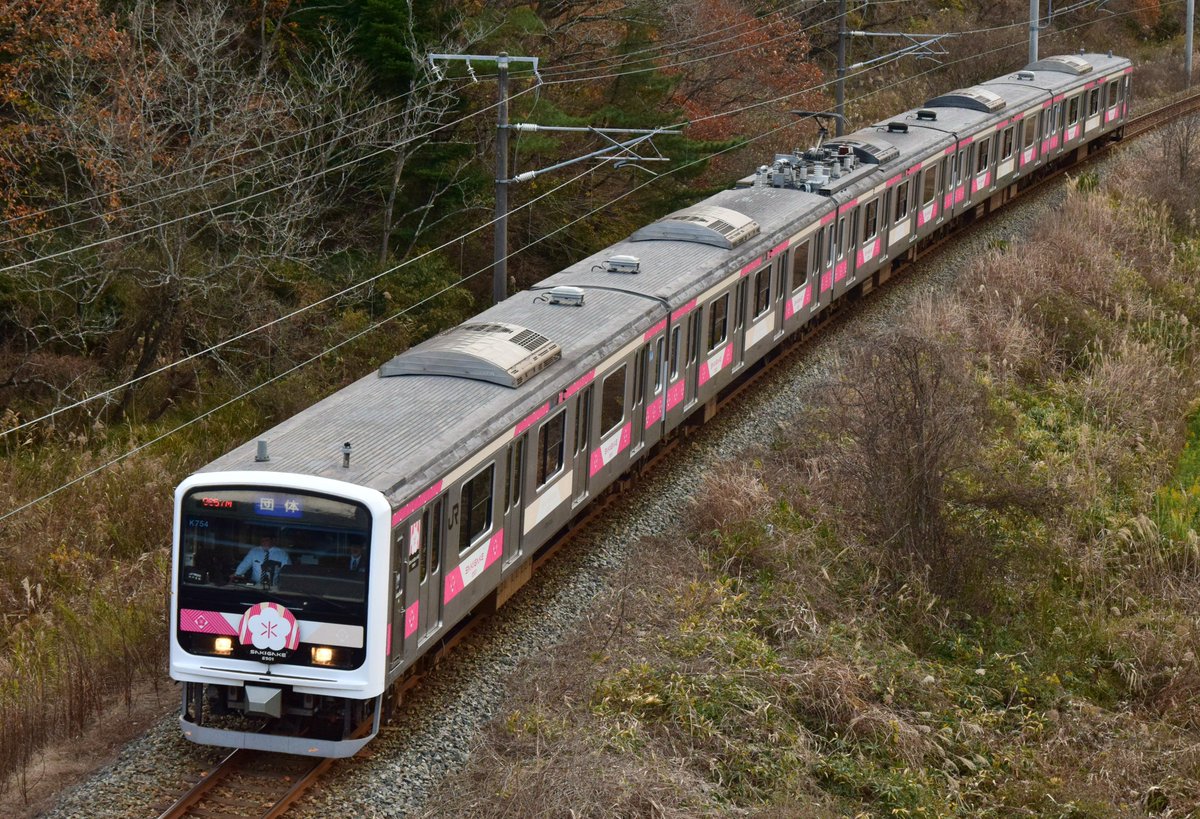 kiha48523's tweet photo. 2024/12/08 9657M　「常磐もの堪能列車」
E501系K754「E501 SAKIGAKE」
＃E501系 #SAKIGAKE #K754 https://t.co/33Vf0Mp2DD