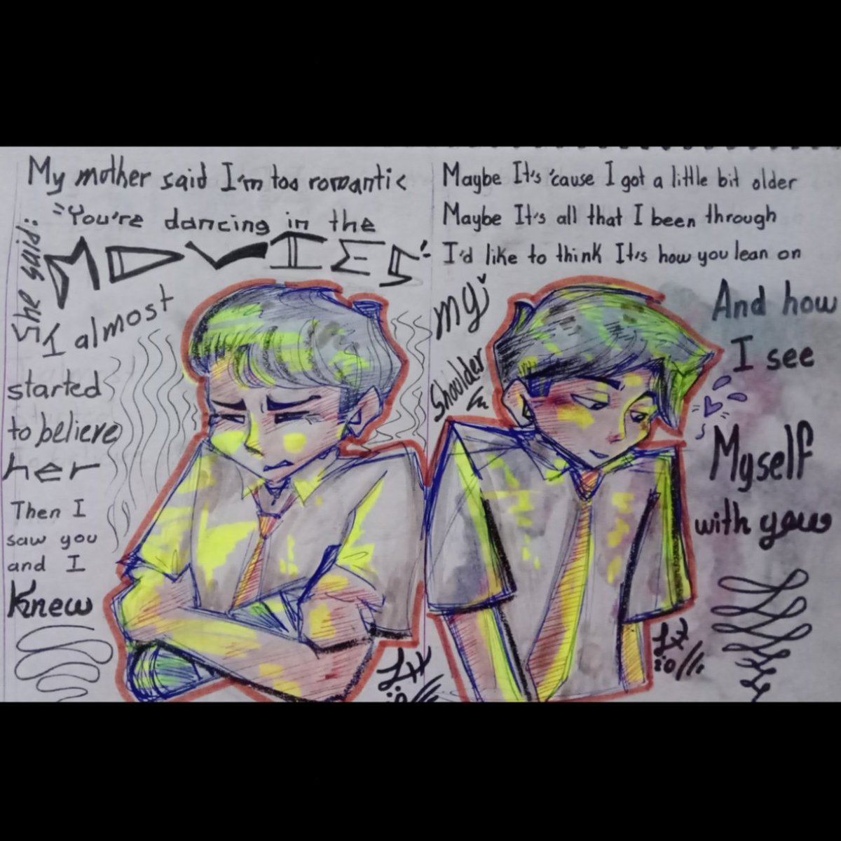 MipchyKine's tweet photo. 3 | Confusión/Descubrimiento 

No tengo que explicar por qué me encanta la trama de Bon. Le dieron un mega desarrollo de personaje (so easy). #BXBWEEK24 #bxb #FNAFHS #fhs #fhsz3r0 

Cualquiera que reconozca esta canción se merece una paleta. 🍭 https://t.co/sgiv8LkEMt