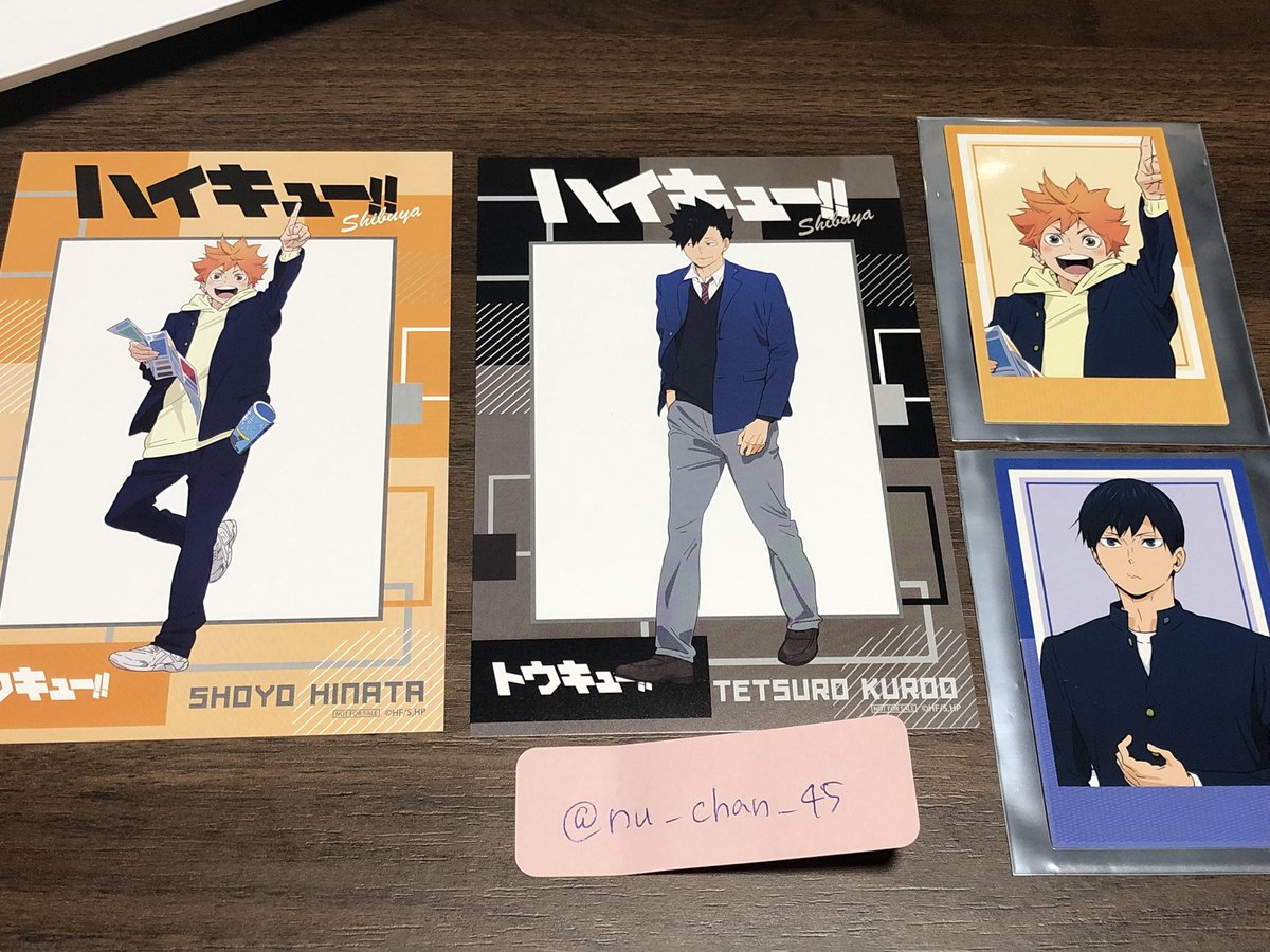 nu_chan_45's tweet photo. 【交換】ハイキュー トウキュー ポストカード カードコレクション ポスカ

譲：日向 影山 黒尾
求：木兎 赤葦

同種同士の交換
まとめての方優先
郵送のみ

検索からでもお��軽にお声掛け下さい
よろしくお願いいたします https://t.co/kpVoc7hUqT
