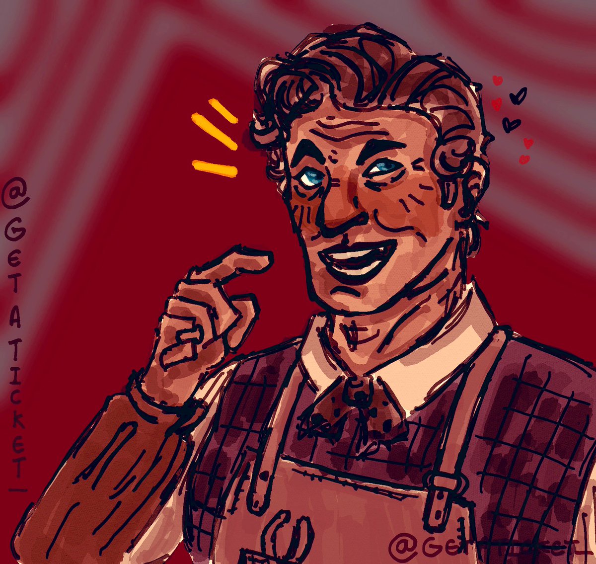 GETATICKET_'s tweet photo. I got attached to the Toymaker so um. Here’s a doodle of the guy !

#DOCTORWHO https://t.co/VkhHbOnPK2