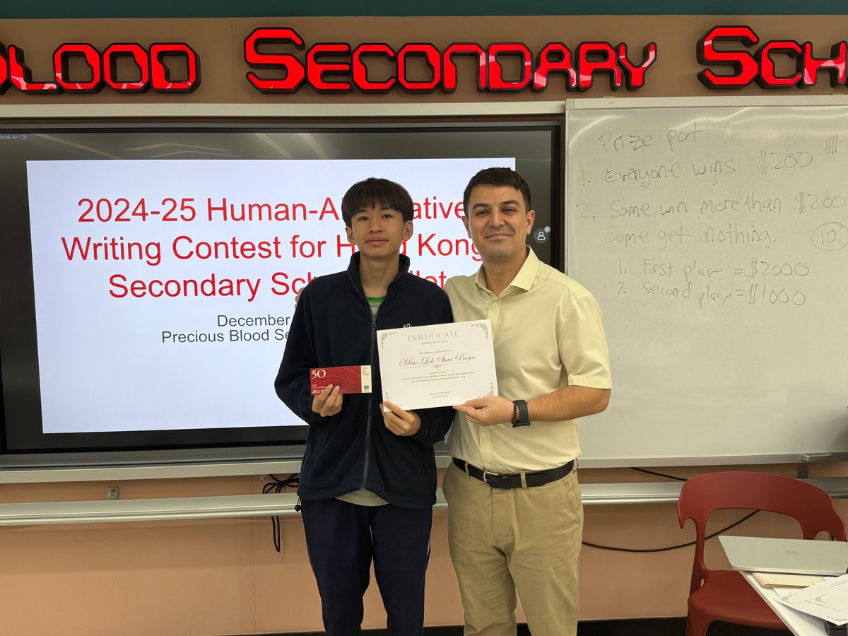 sezerkizilates's tweet photo. What a great experience! 
Our students explored AI tools like ChatGPT to brainstorm, draft, and refine their writing. Guided by PBSS’s NET teacher David Woo, the session was both inspiring and fun!
Huge thanks to PBSS and David Woo!
#AIinEducation #CreativeWriting #FutureSkills https://t.co/XM4R8Prp8p