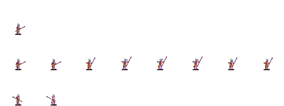 gameandfun2020's tweet photo. SRPG Studioの魔法系モーション素材です。エルフのプリーストです。公式の利用規約に準じて使用されてください。不具合がありましたらご連絡ください。
※プリースト男のアニメなど流用可能です
※改変自由です https://t.co/0Ay0CezPLx