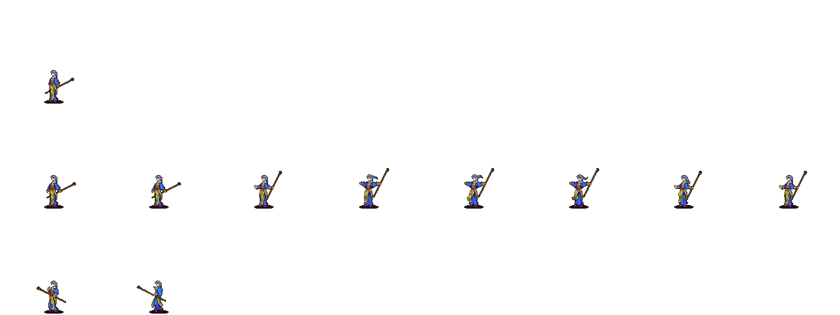 gameandfun2020's tweet photo. SRPG Studioの魔法系モーション素材です。エルフのプリーストです。公式の利用規約に準じて使用されてください。不具合がありましたらご連絡ください。
※プリースト男のアニメなど流用可能です
※改変自由です https://t.co/0Ay0CezPLx