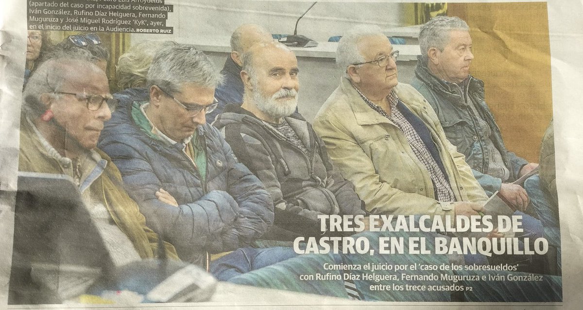 Esperpéntica justicia contra la corrupción que juzga hechos sucedidos 20 años antes para que todo siga igual y que corruptos y corruptores salgan absueltos.
En nov testifiqué en la APC por mis decenas de informes y centenares de notas de los años 2001 a 2006 en Castro Urdiales >>