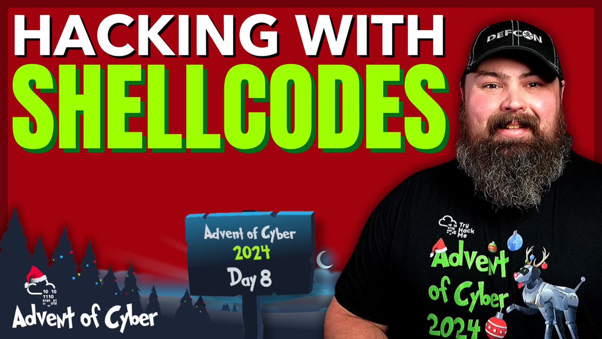 TheBeardedITDad's tweet image. Think shellcode is complicated? Think again. 
Day 8 of @RealTryHackMe  Advent of Cyber breaks it down step-by-step for beginners. Ready to level up? 
Watch now: youtu.be/ZBZhfu1A3Fw

#Cybersecurity #TryHackMe #AdventOfCyber #AOC