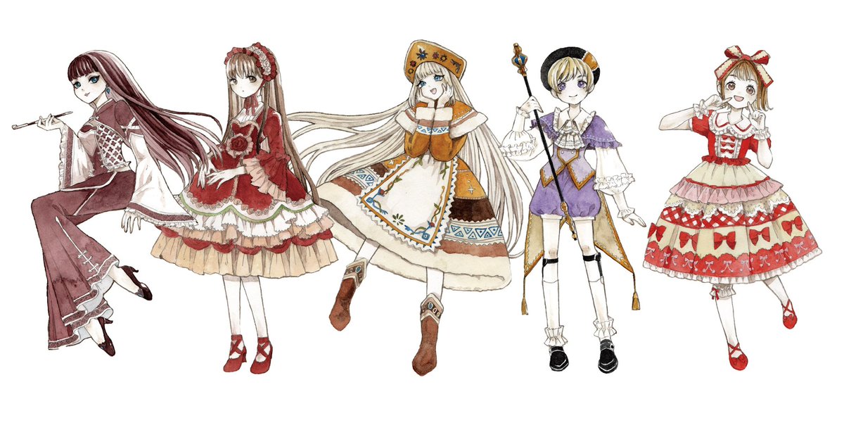 「ロリィタ描きたい気持ち!最近描けてない!! 」|萩原ぎんいろ【ぎんいろ堂】のイラスト