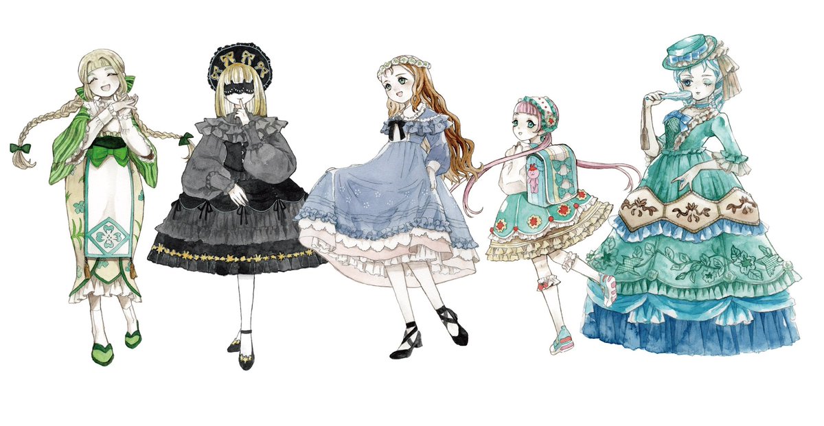 「ロリィタ描きたい気持ち!最近描けてない!! 」|萩原ぎんいろ【ぎんいろ堂】のイラスト
