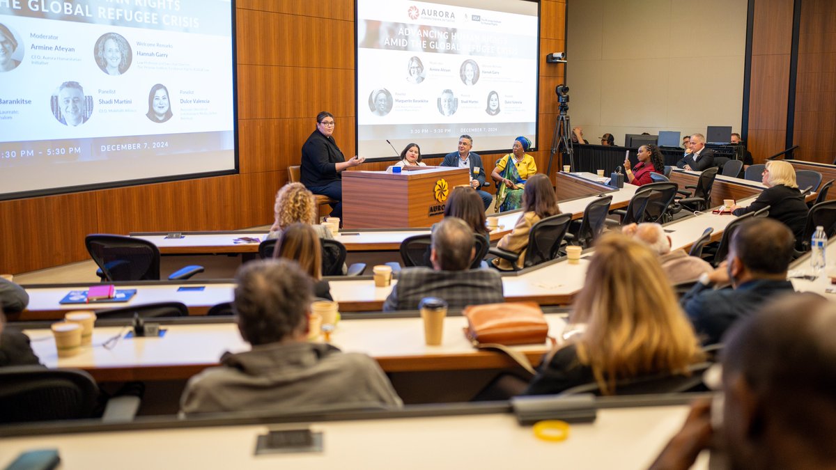 We are deeply grateful to everyone who attended today’s #AuroraDialogues in Los Angeles!

Today's event focused on “Advancing Human Rights Amid Global Refugee Crisis”, shedding light on the innovative ways we can support displaced communities around the world. We also had the