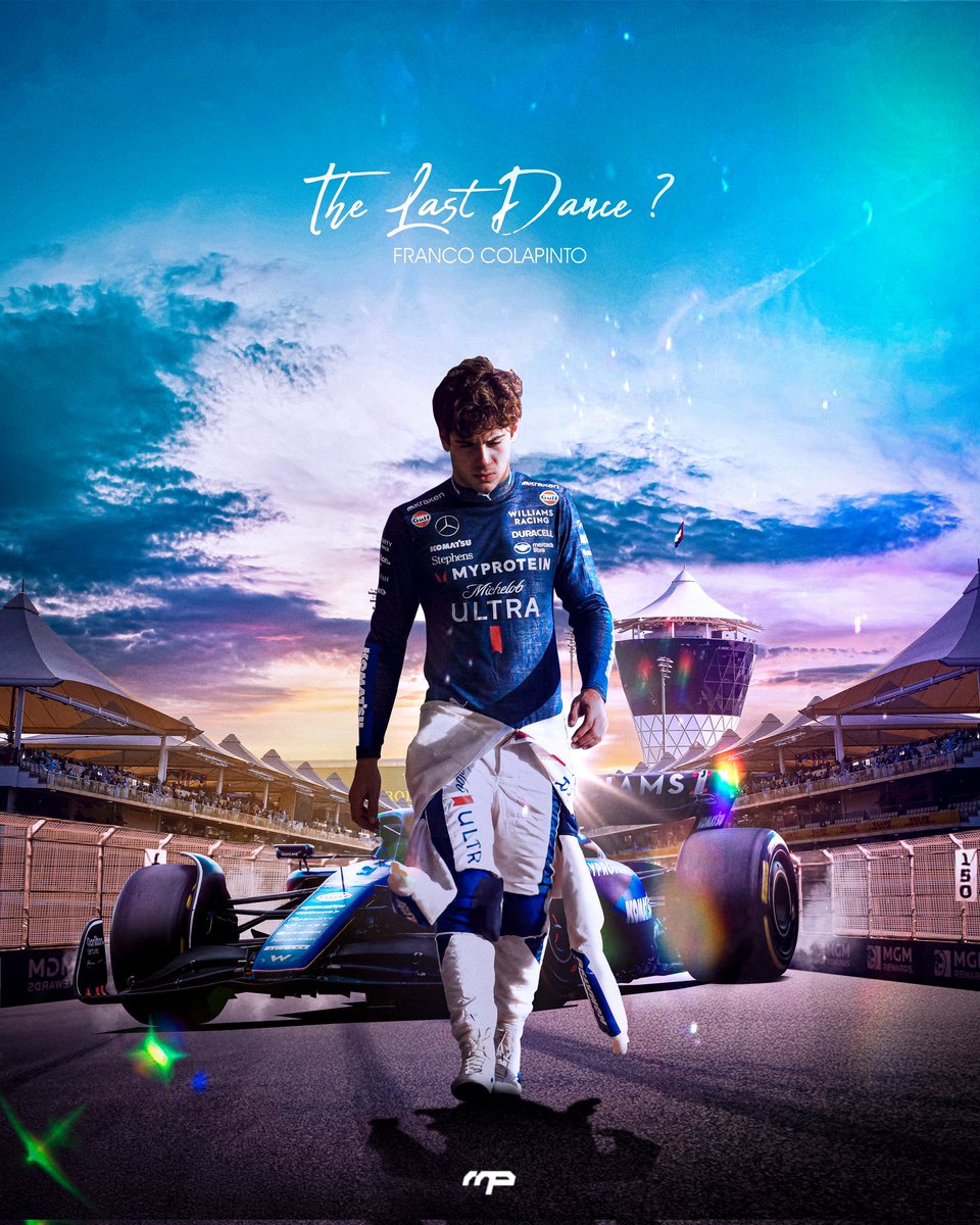 Mpdesigns__'s tweet photo. The Last Dance?? 
.
#ColapintoToF1In2025 #Colapinto #F1 #Formula1 #FrancoColapinto #AbuDhabiGP https://t.co/fftmI8BQDV