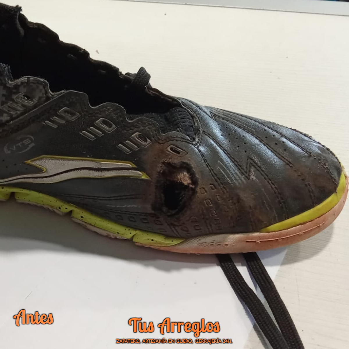 Tus_Arreglos's tweet photo. REPARACIÓN DE CALZADO👠👢👡👟
Si tus deportivas de toda la vida te dan servicio y tienen algún defecto, como el de este ejemplo, no dudes en venir a vernos. Nosotros tenemos la solución. https://t.co/ixRj1S18ny
