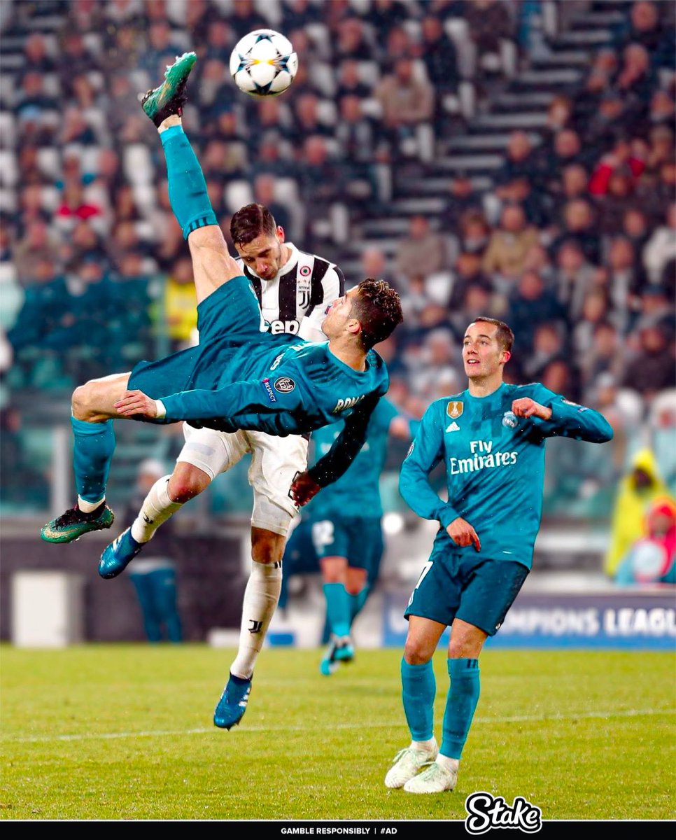 Kylian's tweet photo. The world’s reaction to Cristiano Ronaldo’s 𝐈𝐂𝐎𝐍𝐈𝐂 bicycle kick goal.

A thread https://t.co/lqZzNoc4ZT