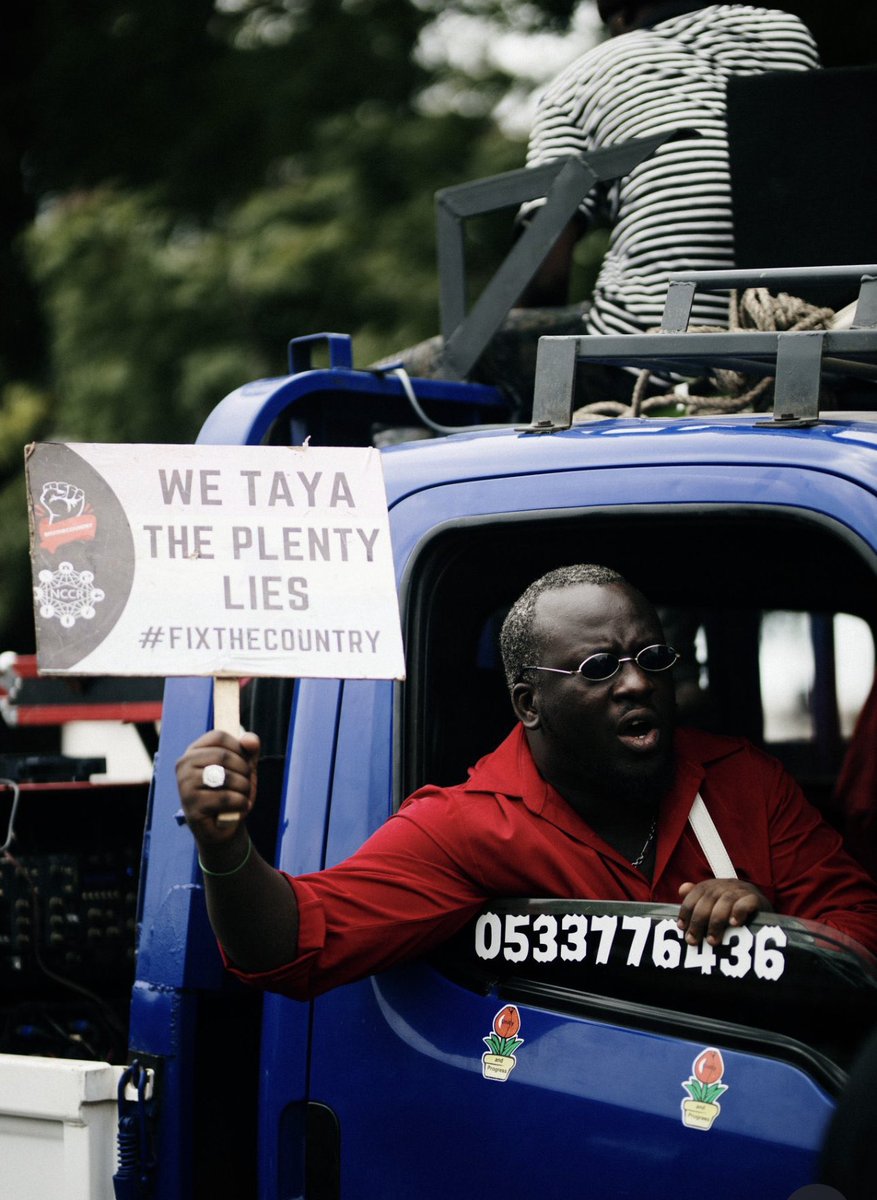 We begged them in the rain for a better Ghana and they called the police on us