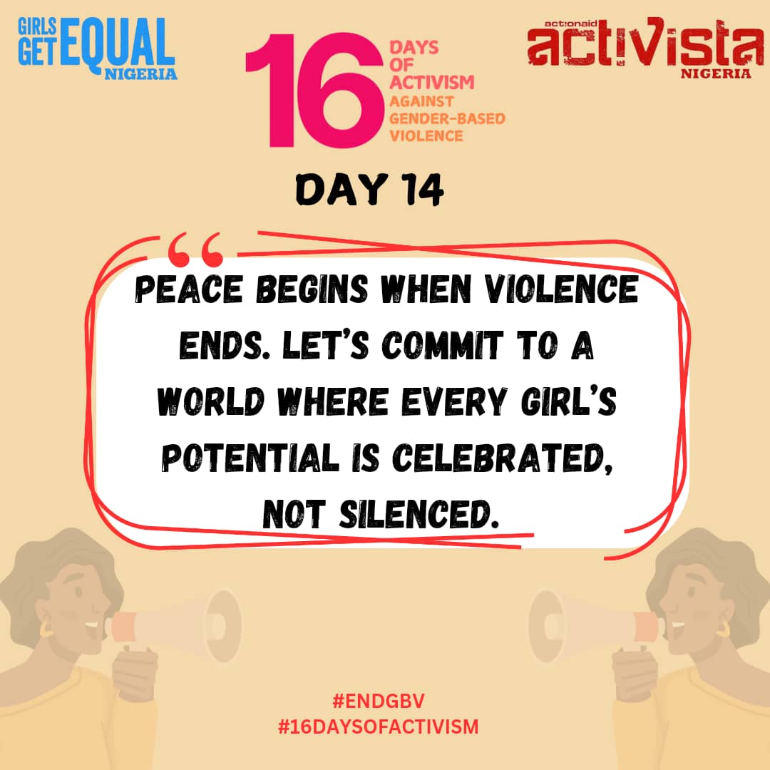 GBV knows no borders. It’s a global issue requiring global solidarity. Tag an international organization doing great work to #EndGBV! #16DaysOfActivism <a href="/ActionAidNG/">ActionAid Nigeria</a> <a href="/ActivistaNG/">ActivistaNigeria</a> <a href="/activista_lagos/">Activista Lagos</a>
