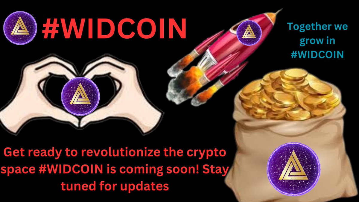 Get ready to revolutionize the crypto space! #WidCoin is coming soon! Stay tuned for updates! #cryptocurrency #blockchain #cryptomarket #CryptoNews #token #PumpItUp #Pumpfunmeme