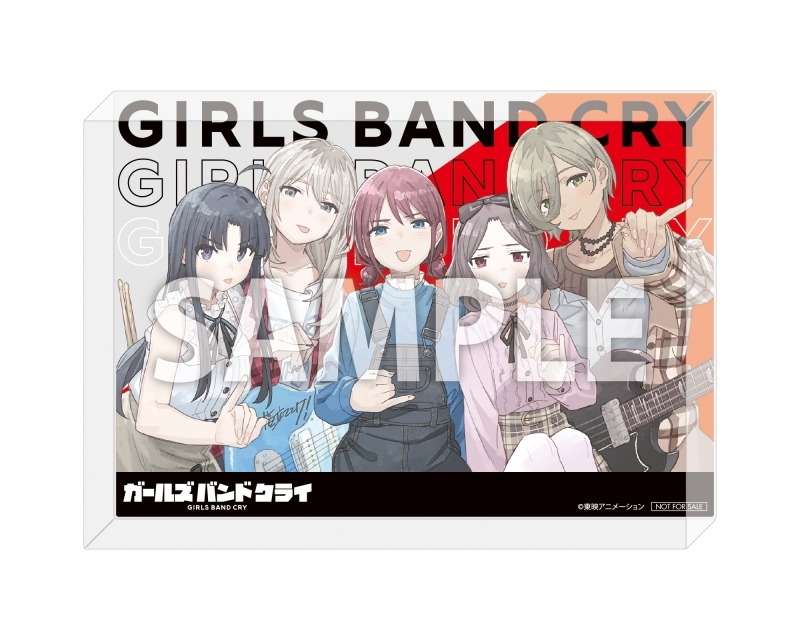 ガールズバンドクライ アクリルブロック アニメイト全巻購入特典 ガルクラ