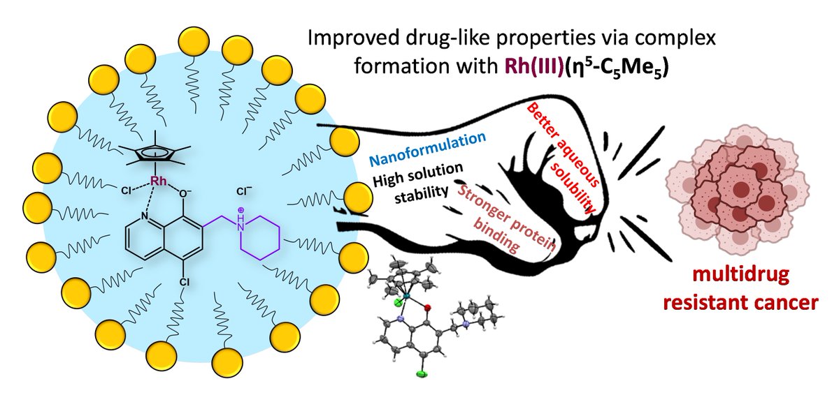Check out our new paper on organorhodium complexes with enhanced aqueous solubility targeting multidrug resistance in Inorg. Chem.
pubs.acs.org/doi/10.1021/ac…