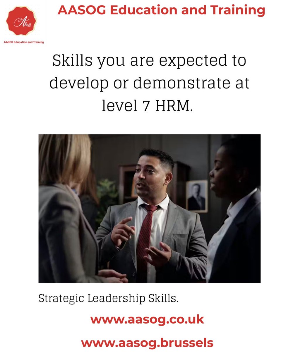 AasogT's tweet photo. With our level 7 Human Resources Management qualification #strategic #leadership is one of the #skills expected to #develop and #benchmark . Yes #you #can 
Build yourself today #new #year #new #you . Yes you can. 

#level7
#education 
#uk
#diploma 
#brussels 
#belgium
#2025 
#fyp https://t.co/Qyf0zlVohk