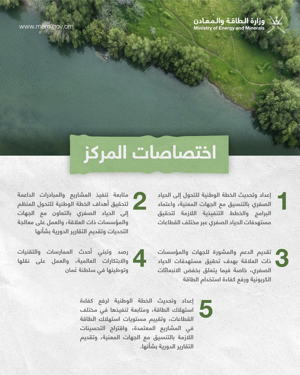 memgovom's tweet photo. قرار وزاري بإنشاء مركز عُمان للحياد الصفري بهدف تحقيق كفاءة الطاقة وخفض الانبعاثات وصولاً إلى الحياد الصفري بحلول عام 2050

رؤية واضحة لمستقبلٍ أكثر استدامة 
 
#مركز_عمان_للحياد_الصفري https://t.co/6v8USA7Grw