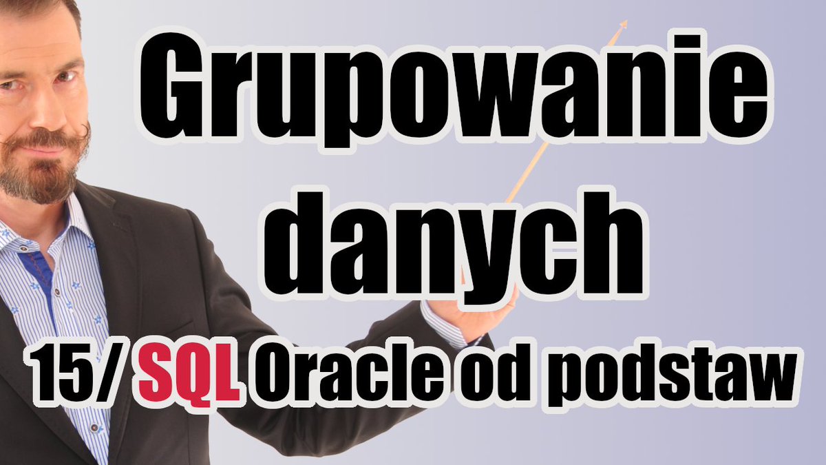 MarcinBadtke's tweet image. Lekcja 15 darmowej edycji mojego kursu 'Podstawy SQL dla użytkowników Oracle'.
A w niej: jak klauzulą GROUP BY zbierać rekordy w grupy wykonywać na nich funkcje agregujące i podsumy.

badtke.pro/kurs-podstawy-…

#marcinbadtke #sql #bazydanych #oracle #oracledatabase
@OracleDatabase