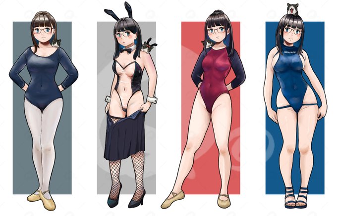 最近のやつレオタードやらバニーやら安定の立ち絵 