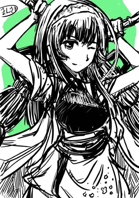 #みんなの推しの初描き絵と最近の絵を見せて欲しい 