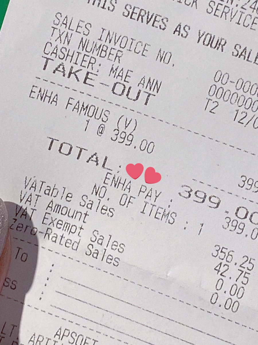 claimed 1 bundle and it says enha pay sa receipt 🥹🥹🥹