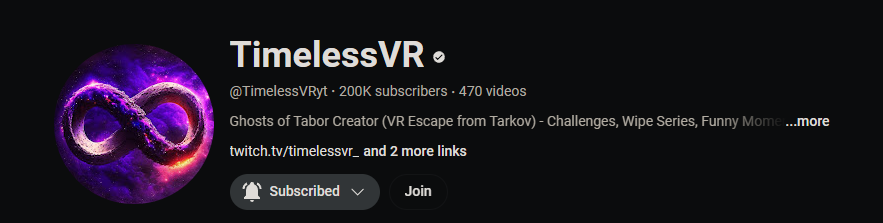 ItSkully's tweet image. 4 years ago I met @_TimelessVR through mutual friends in a creator space.
year and 10 months ago he took a shot at creating videos again.
8 months ago he hit 100k on YT.
today he struck 200k.
you remind me to never quit or lose hope.
i'm so proud of you.
Just the beginning :')