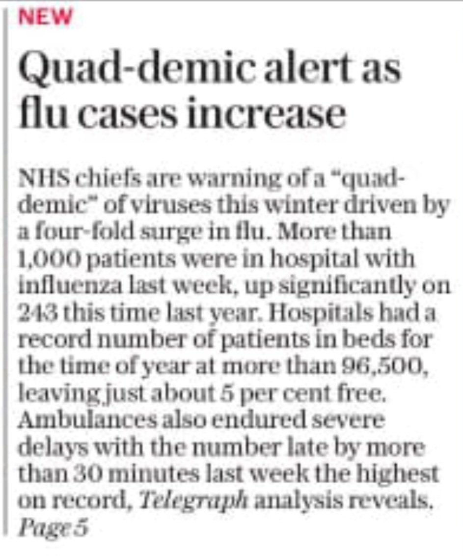 IstaJan's tweet image. 🔴Permission granted for judicial review challenge against decisions to cut to #WinterFuelPayment =case assessed as having “a real prospect of success” S.27B(2) CofS Act 1988
⚠️"Quad-demic of Winter #viruses driven by 4fold increase in flu"
🔴PM drops pledges as #economy stumbles