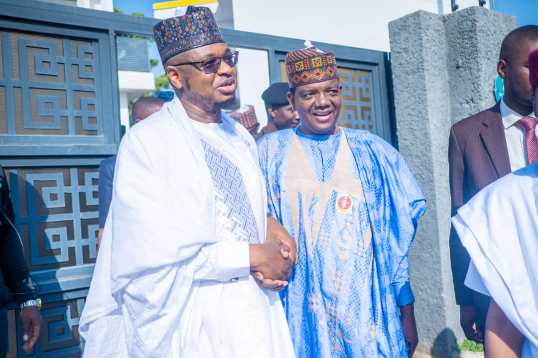 Dr. Bello Matawalle (@bellomatawalle1) on Twitter photo Last Friday, after I observed the Jumu’ah prayer at An-Noor Masjid, Wuse 2, Abuja, I witnessed the wedding fatiha of Dr. Hafsat Isa Ali, daughter of my brother, <a href="/ProfIsaPantami/">Prof. Isa Ali Ibrahim, CON</a>, and her spouse, Lawal Ibrahim Yerima.
May Allah (SWT) bless their union with love, peace, and Last Friday, after I observed the Jumu’ah prayer at An-Noor Masjid, Wuse 2, Abuja, I witnessed the wedding fatiha of Dr. Hafsat Isa Ali, daughter of my brother, <a href="/ProfIsaPantami/">Prof. Isa Ali Ibrahim, CON</a>, and her spouse, Lawal Ibrahim Yerima.
May Allah (SWT) bless their union with love, peace, and