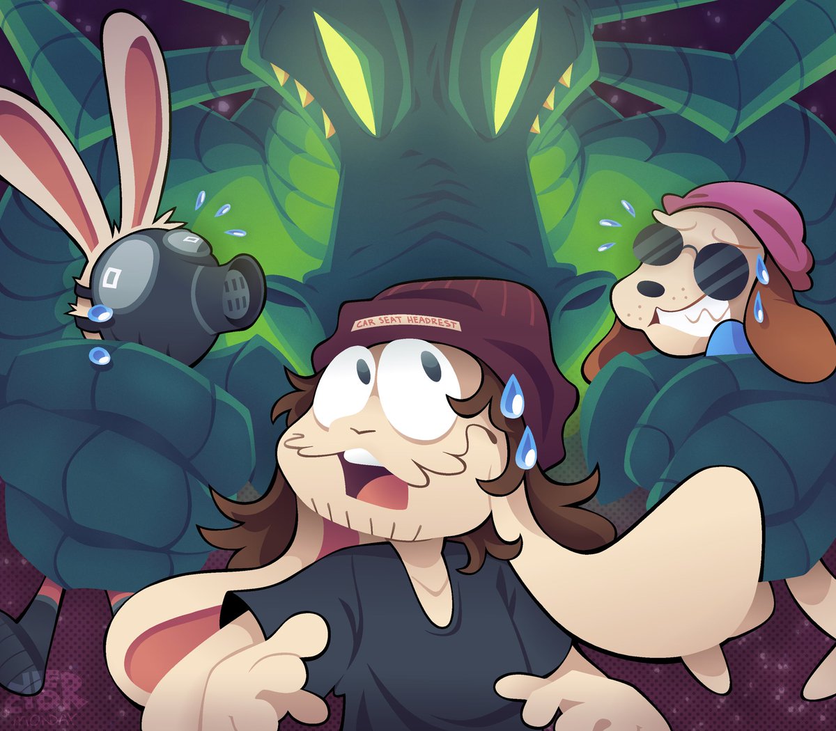 BIG COOL THING:
To celebrate the release of the new 1 Trait Danger game, i’ll be streaming on YouTube with <a href="/ahkatz5/">Andrew Katz</a> and <a href="/carseatheadrest/">car seat headrest</a> on the 12th around 4 pm CT! I’m super pumped for this stream, so don’t miss it!!!