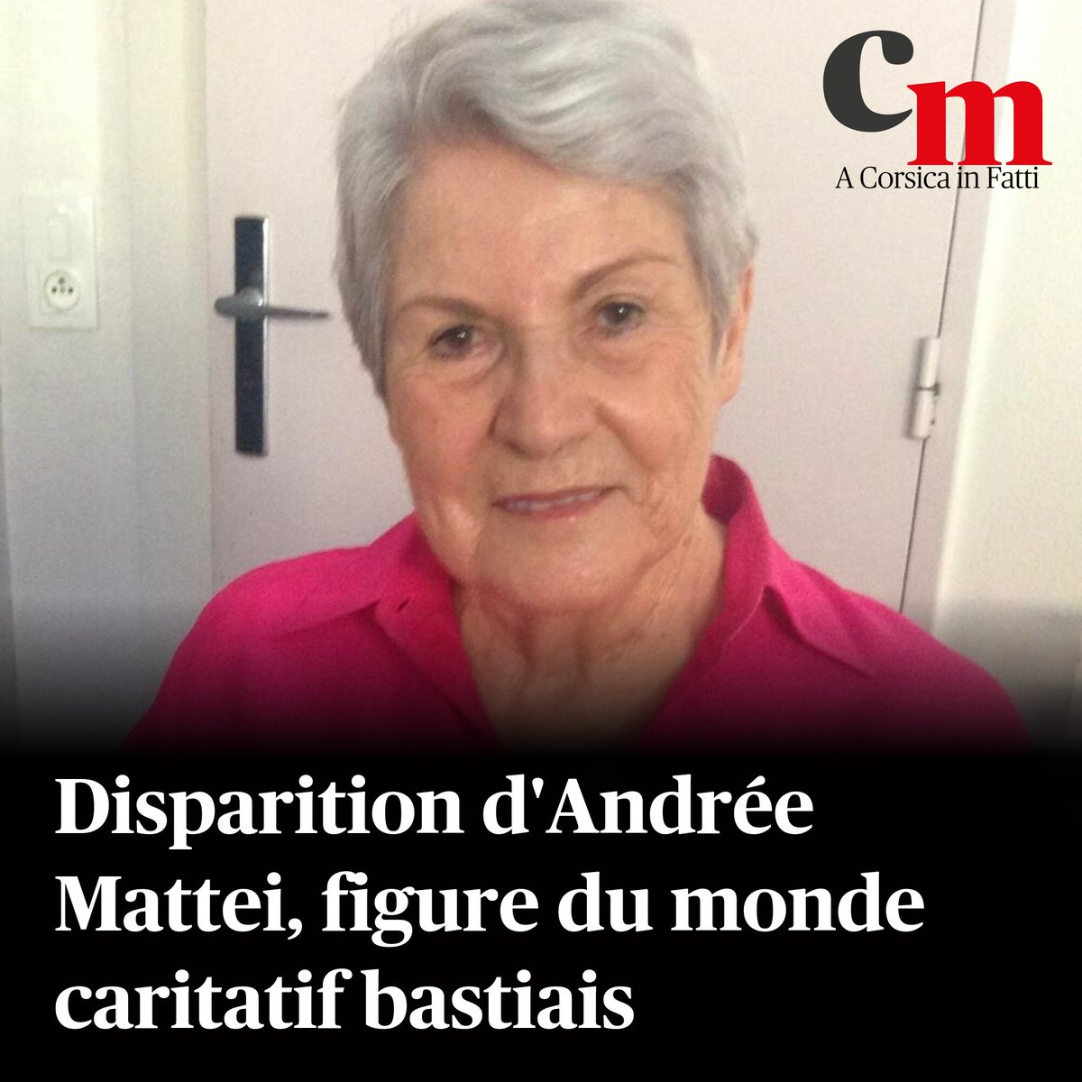 Corse_Matin's tweet image. Disparition d'Andrée Mattei, figure du monde caritatif bastiais
➡️ sur.corsematin.com/o9a