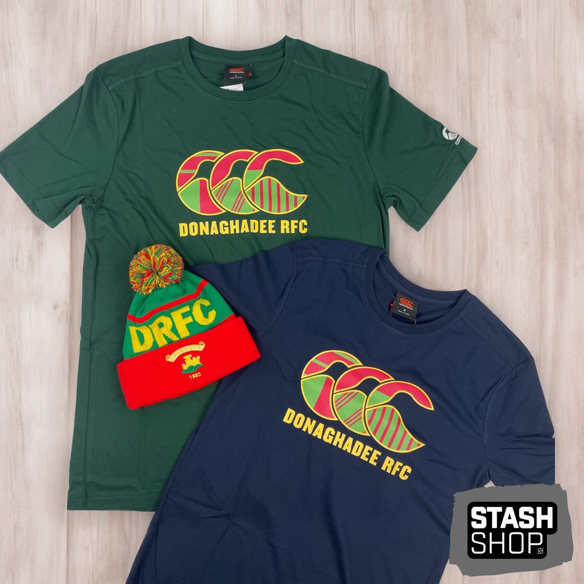 #throwback to 2023 - Canterbury custom Uglies tees and custom bobble hat for Donaghadee RFC
#canterbury #rugby #teamwear #stashshop