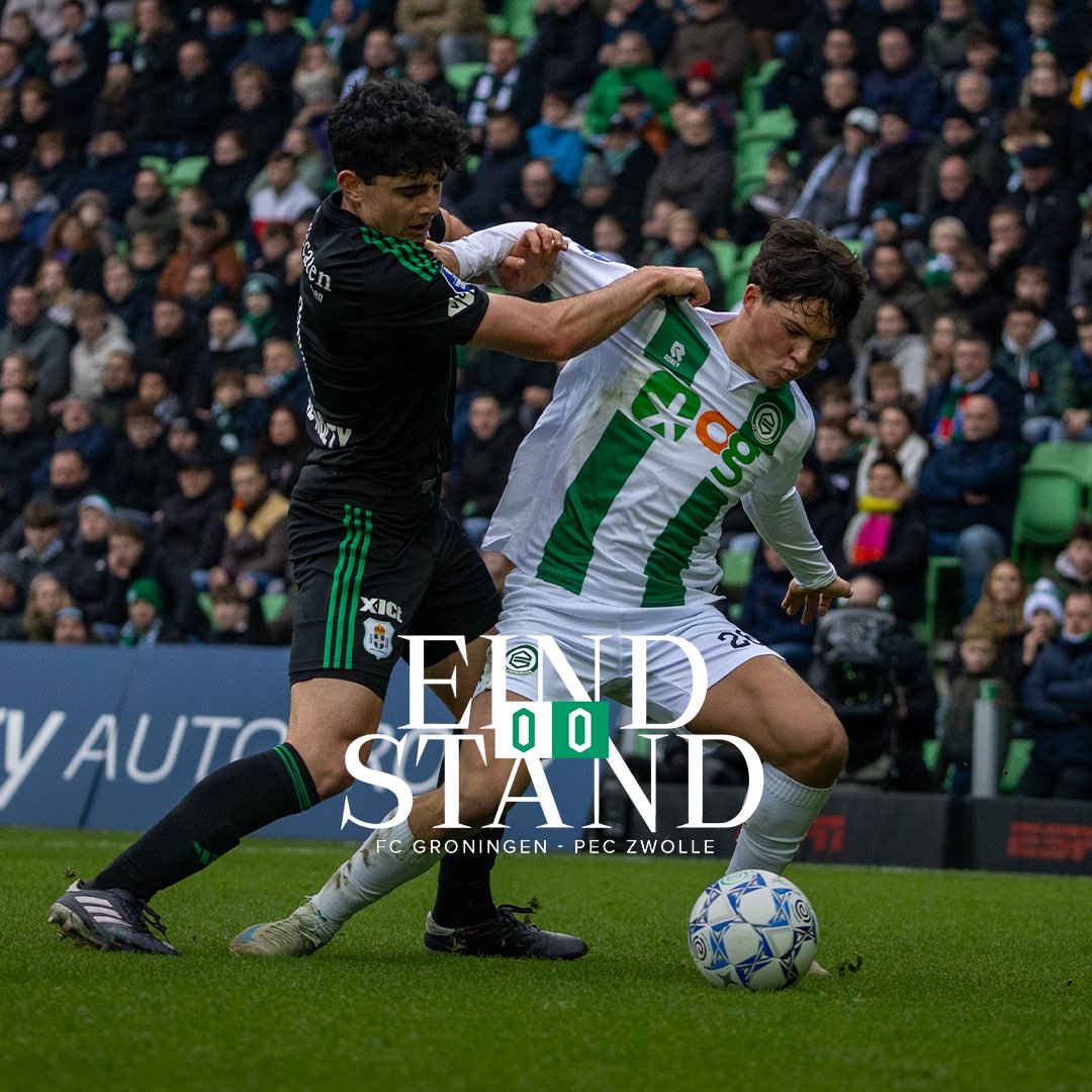 Gelijkspel in Euroborg. 

➡ fcgroningen.nl/nieuws/fc-gron…

#GROPEC