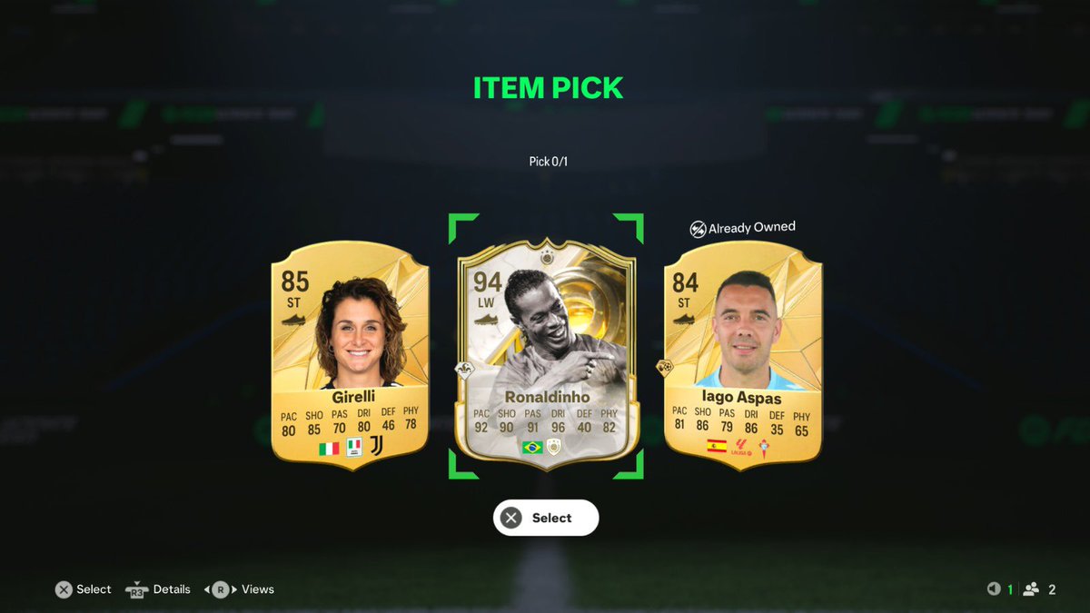 🚨 75k Store Pick gives out too many Ronaldinho’s 

Like &amp; comment your console 👇

We’ll help some of you open all 3 for FREE ✅