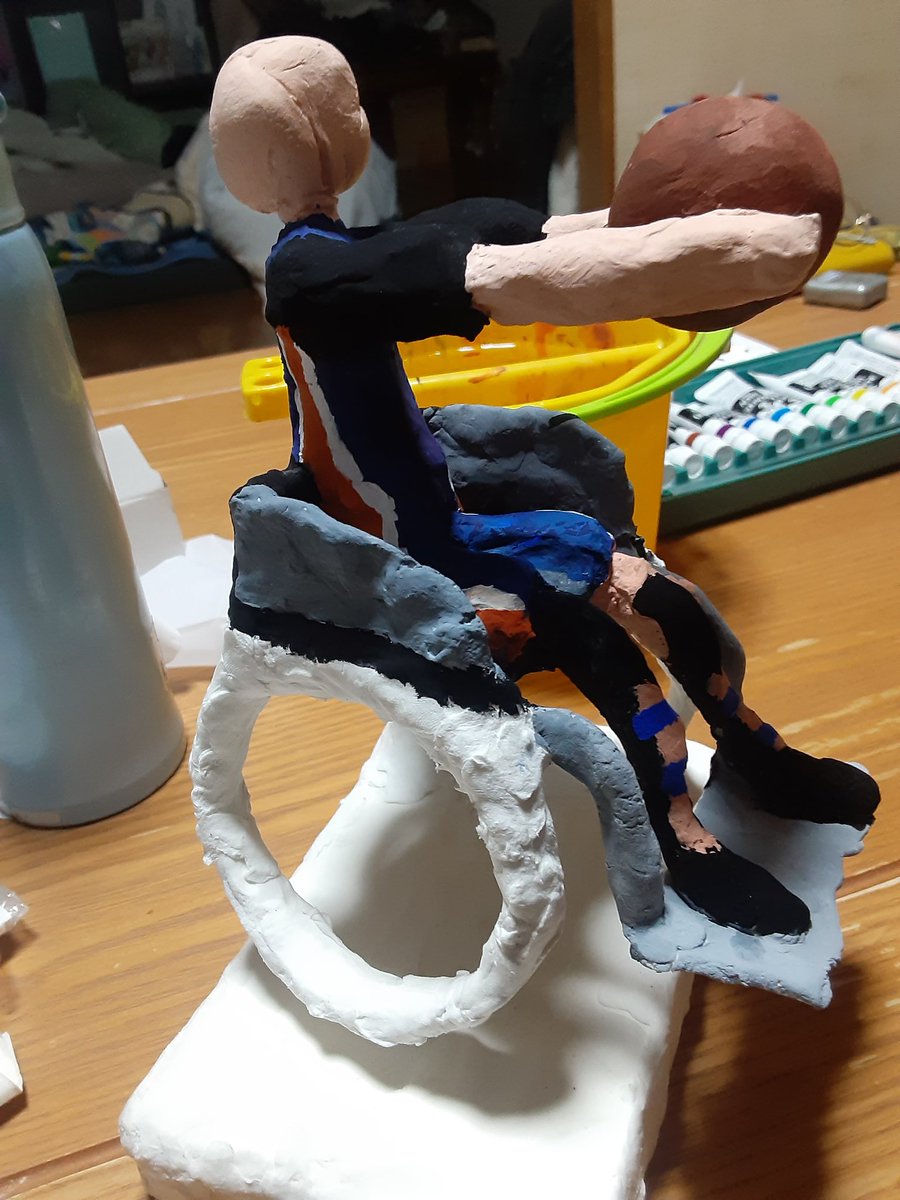 sethy_in_RR's tweet photo. 学校の美術で息子がなんか作ってる。

#NOEXCUSE
#NOEXCUSENExt https://t.co/61qZfSE9Bp