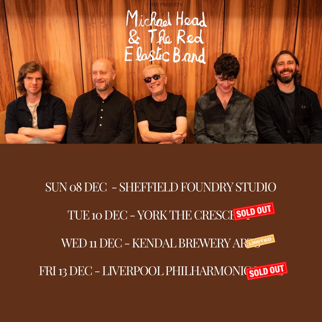 Michael Head Official (@michaelheadtreb) on Twitter photo We are nearing the end of our winter tour! There are still some tickets available for Kendal this Wednesday with support from @brighttownband and <a href="/joanneheadmusic/">Joanne head</a>
Link in bio 💥 We are nearing the end of our winter tour! There are still some tickets available for Kendal this Wednesday with support from @brighttownband and <a href="/joanneheadmusic/">Joanne head</a>
Link in bio 💥