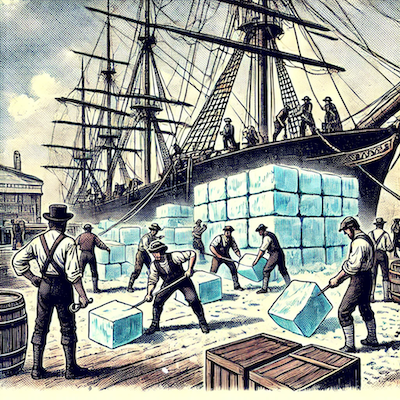 Frederic Tudor refused to go to Harvard University.

Many of his family members had studied there.

But a young Tudor was interested in business, not education.

In 1806, when he was only 23, he came up with an idea. 👇