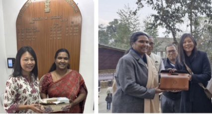 JakhaluHekani's tweet photo. Surreal -4 months ago I met DC Dr M Beena @TexMinIndia to talk about our dream project &amp; today she walks into ‘dream into reality’ Handloom &amp; Craft Pavilion @Kisama.They say when women support each other great things happen. Thank you Madam Secretary Rachna Shah &amp; Dr Beena. https://t.co/NW6OW9eAgo