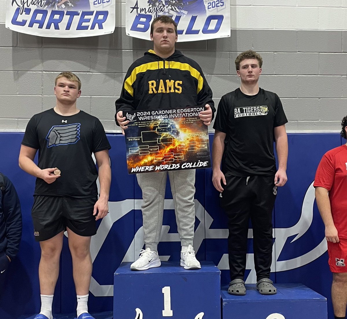 SEP GOATs Wrestling (@sepwrestling) on Twitter photo Gardner Edgerton πChamps
317 team points
96 point margin of victory
Individual Champs:
113 Nico Desalvo (x2)
132 Carter Pearson (x4)
285 Cooper Martinson (x2) Gardner Edgerton πChamps
317 team points
96 point margin of victory
Individual Champs:
113 Nico Desalvo (x2)
132 Carter Pearson (x4)
285 Cooper Martinson (x2)
